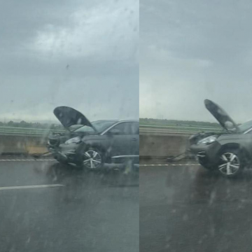 Despiste na Ponte Salgueiro Maia provoca três feridos, um deles é uma criança Despiste na Ponte Salgueiro Maia provoca três feridos, um deles é uma criança