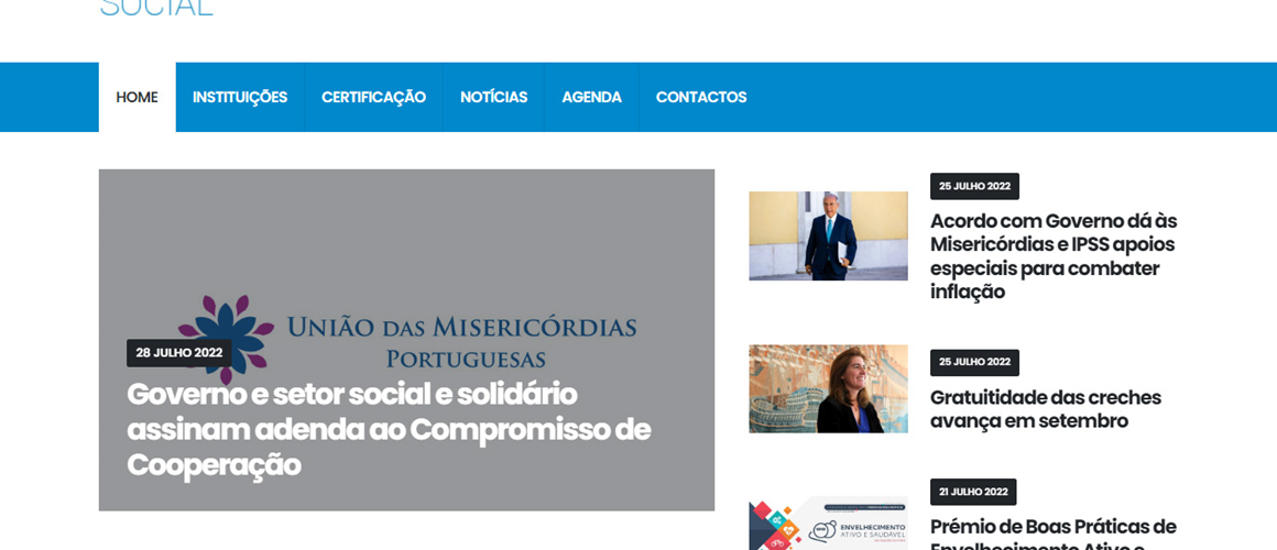 Novo portal da Economia Social do distrito de Santarém já se encontra online Novo portal da Economia Social do distrito de Santarém já se encontra online